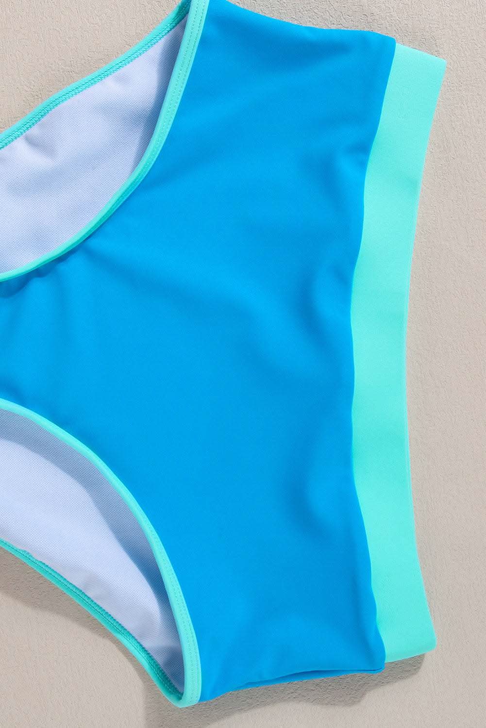Stylish blue high-waisted bikini - Love Salve